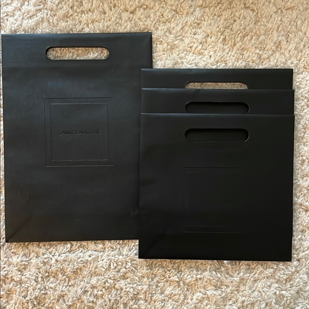 Saint Laurent Black shopping bag x4